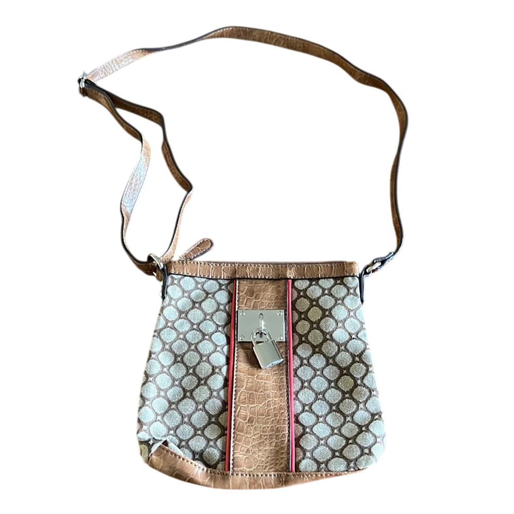 Nine West Brown Print Crossbody Purse